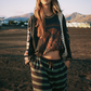 HADES STRIPE WIDE LEG PANT