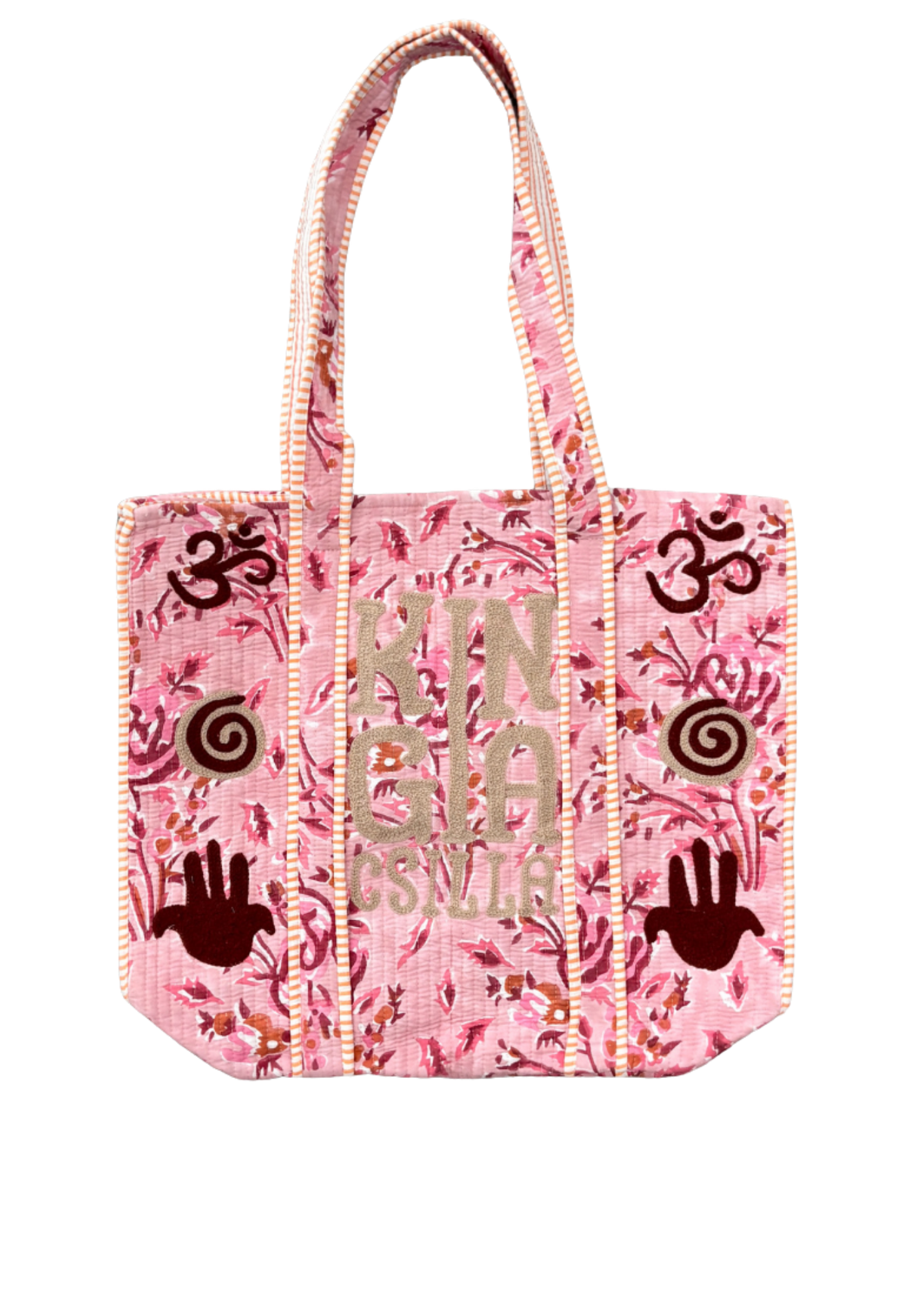 KC Hand Block Printed Kantha Tote Bag
