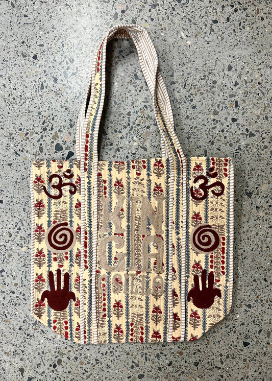 KC INDIAN BLOCK PRINTED KANTHA BAG
