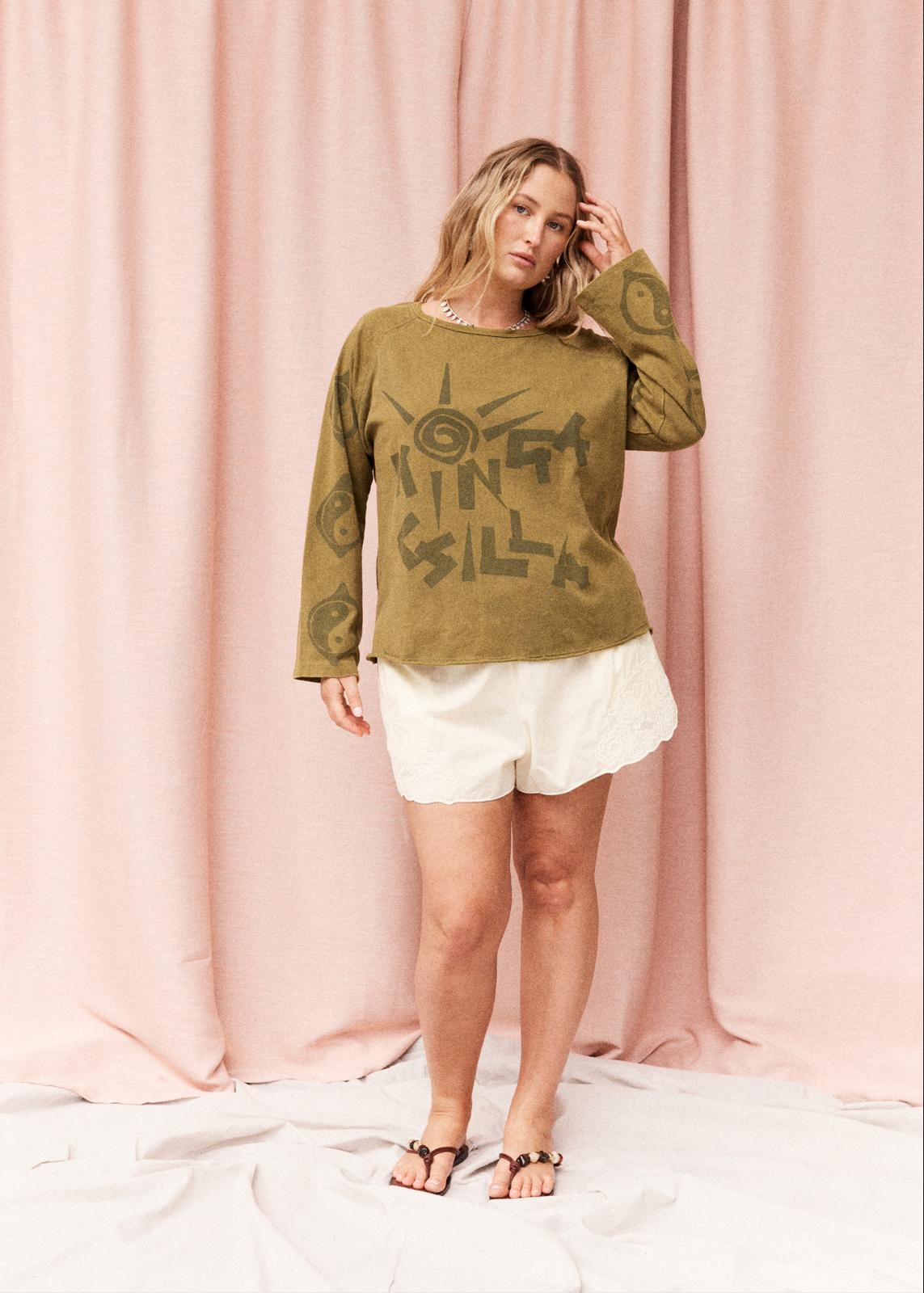 Peace Raw Long Sleeve Tee