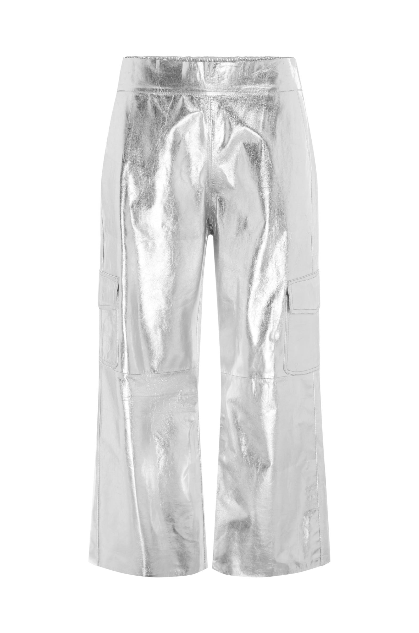 styling silver asymmetrical ruched space pants｜TikTok Search