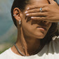 REGIAL GEM HAMMERED RING